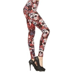Sugar Skulls Ultra Soft Leggings